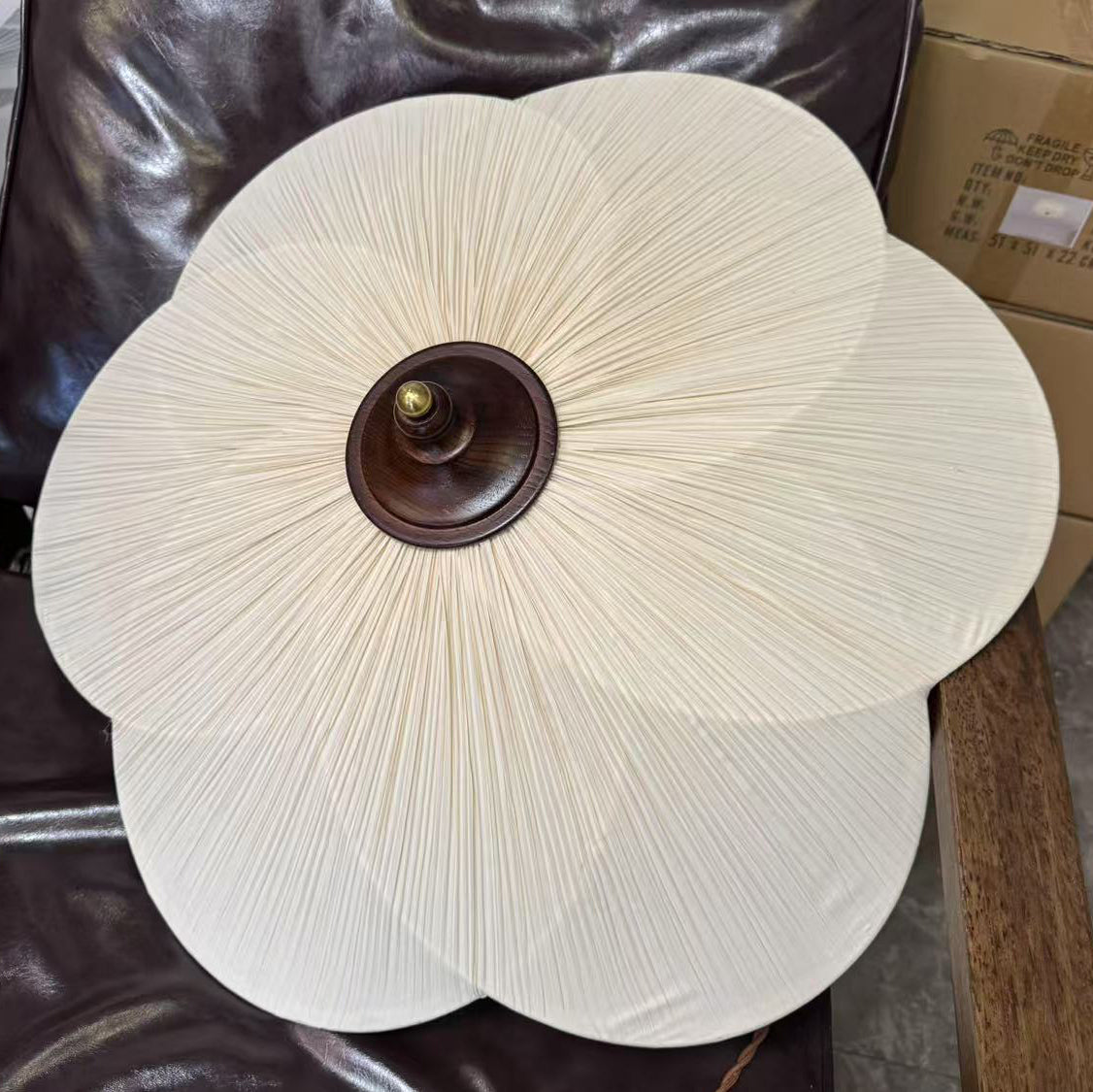 Garnelmere Fabric Ceiling Light-Moonnatur