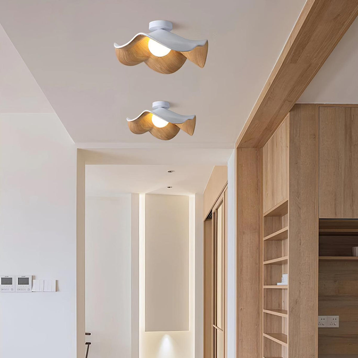 Zelvenenelle Resin Ceiling Light-Moonnatur