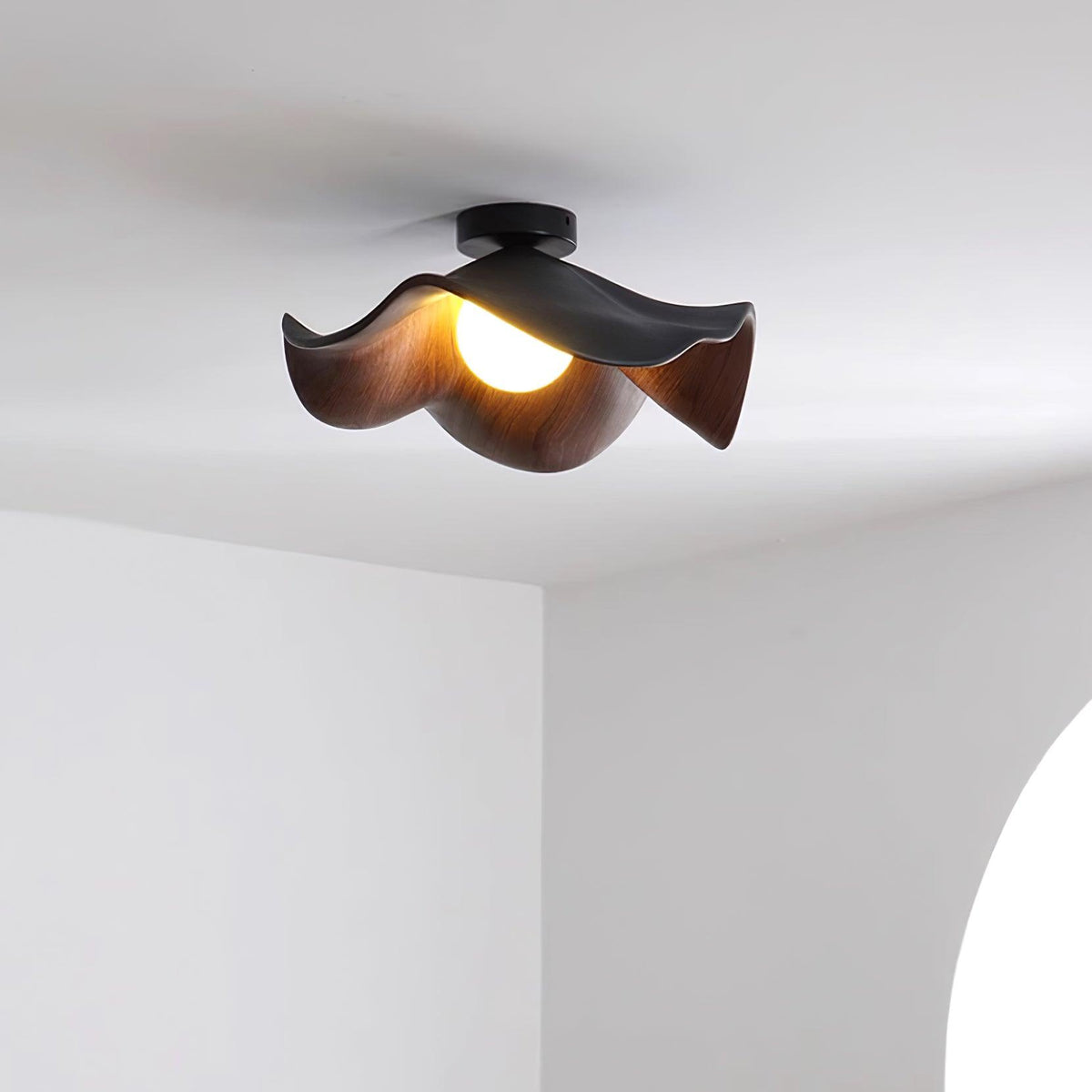 Zelvenenelle Resin Ceiling Light-Moonnatur