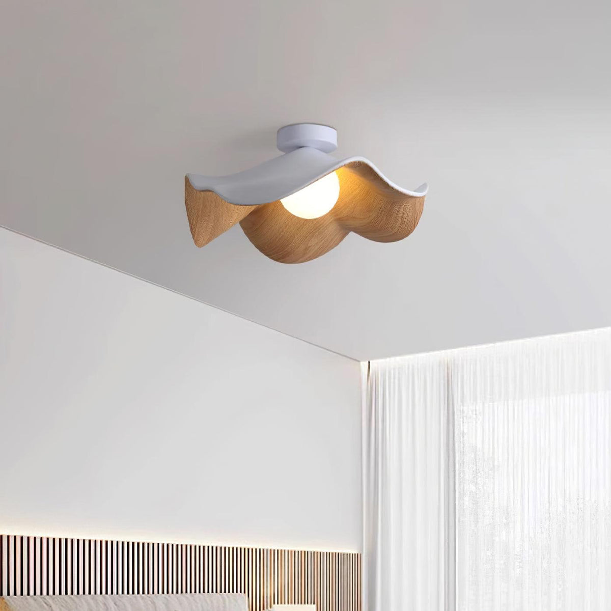 Zelvenenelle Resin Ceiling Light-Moonnatur