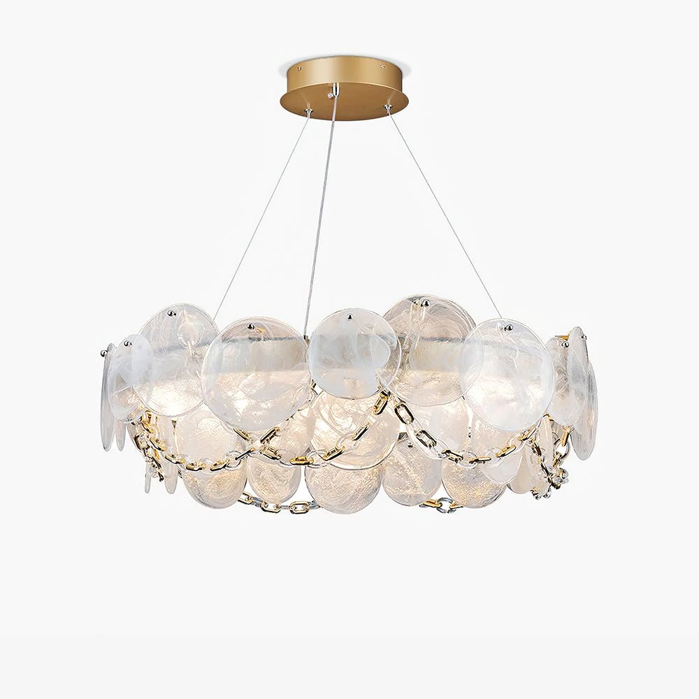 Wenrelmere Glass Chandelier-Moonnatur