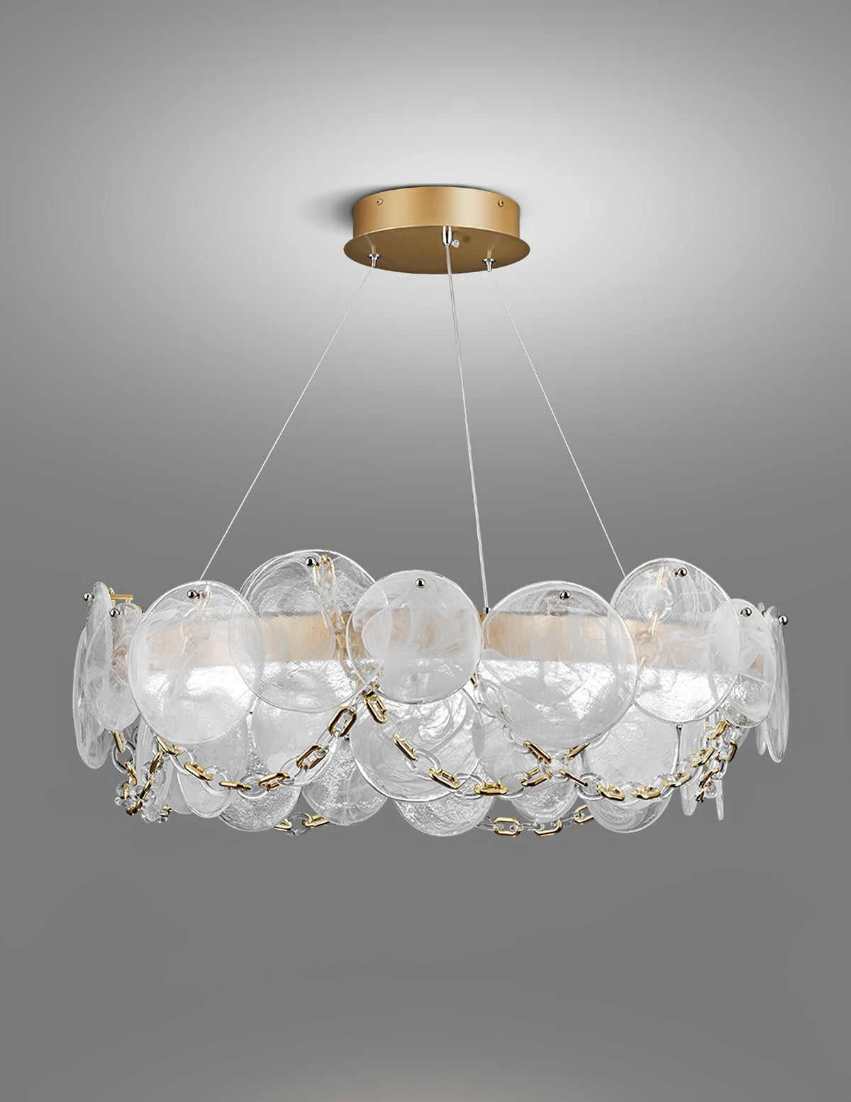 Wenrelmere Glass Chandelier-Moonnatur
