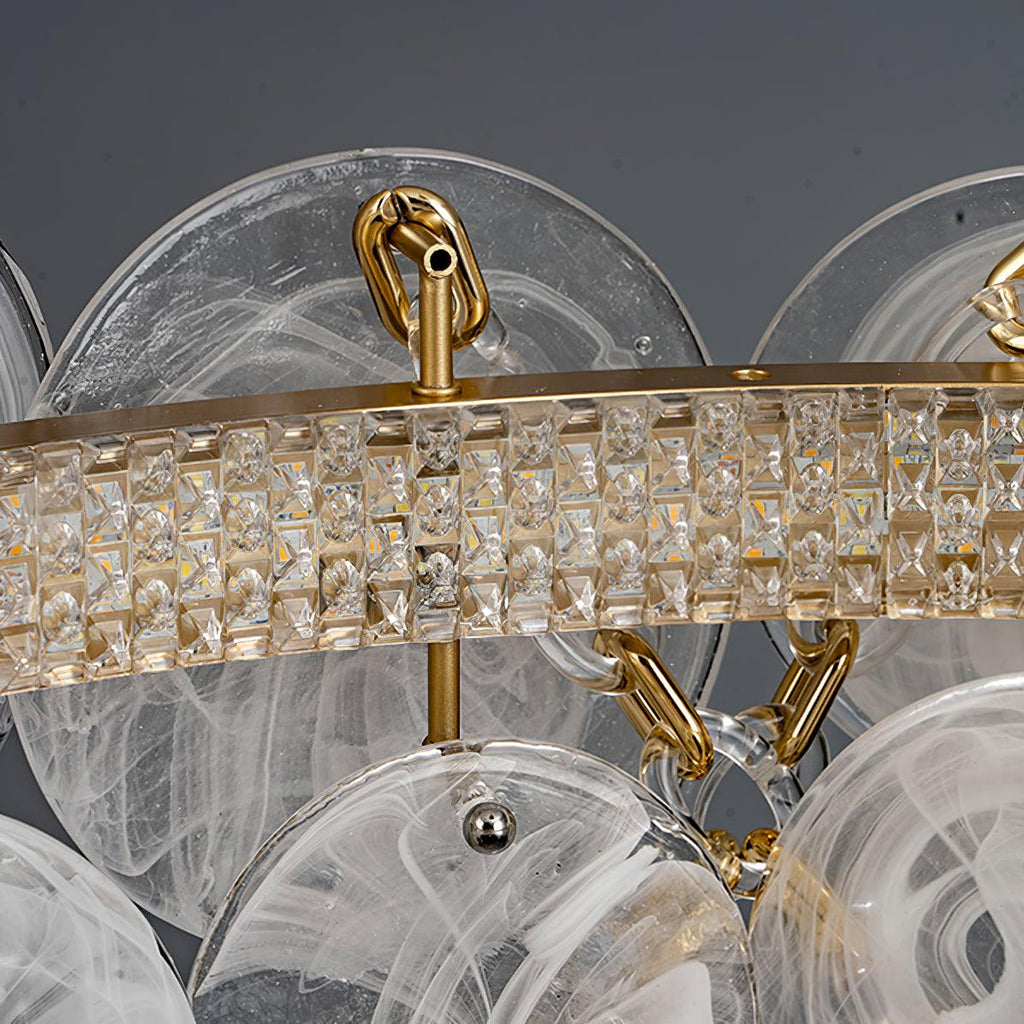 Wenrelmere Glass Chandelier-Moonnatur