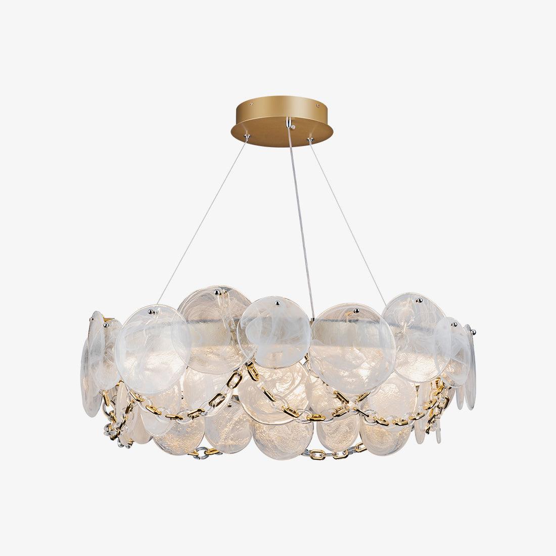 Wenrelmere Glass Chandelier-Moonnatur
