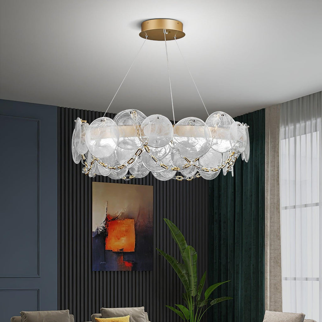 Wenrelmere Glass Chandelier-Moonnatur