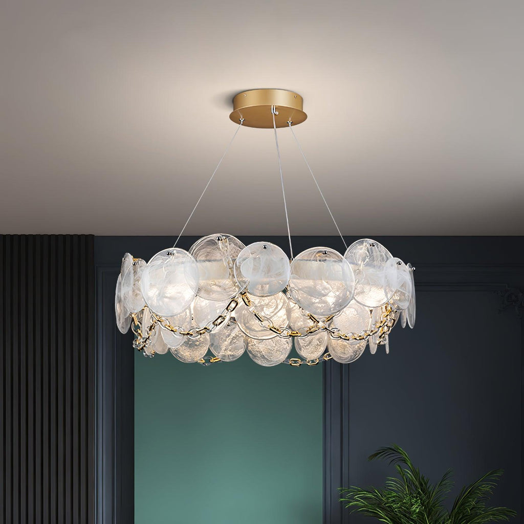 Wenrelmere Glass Chandelier-Moonnatur
