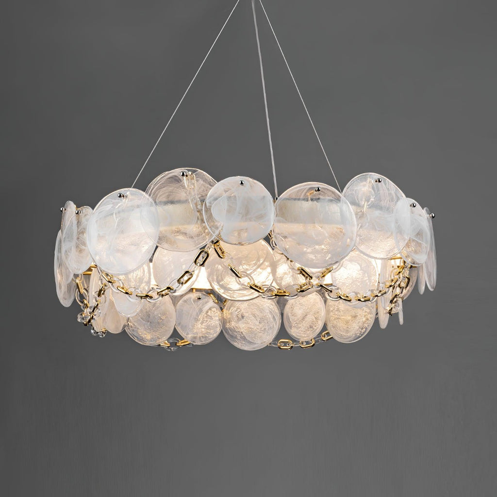 Wenrelmere Glass Chandelier-Moonnatur