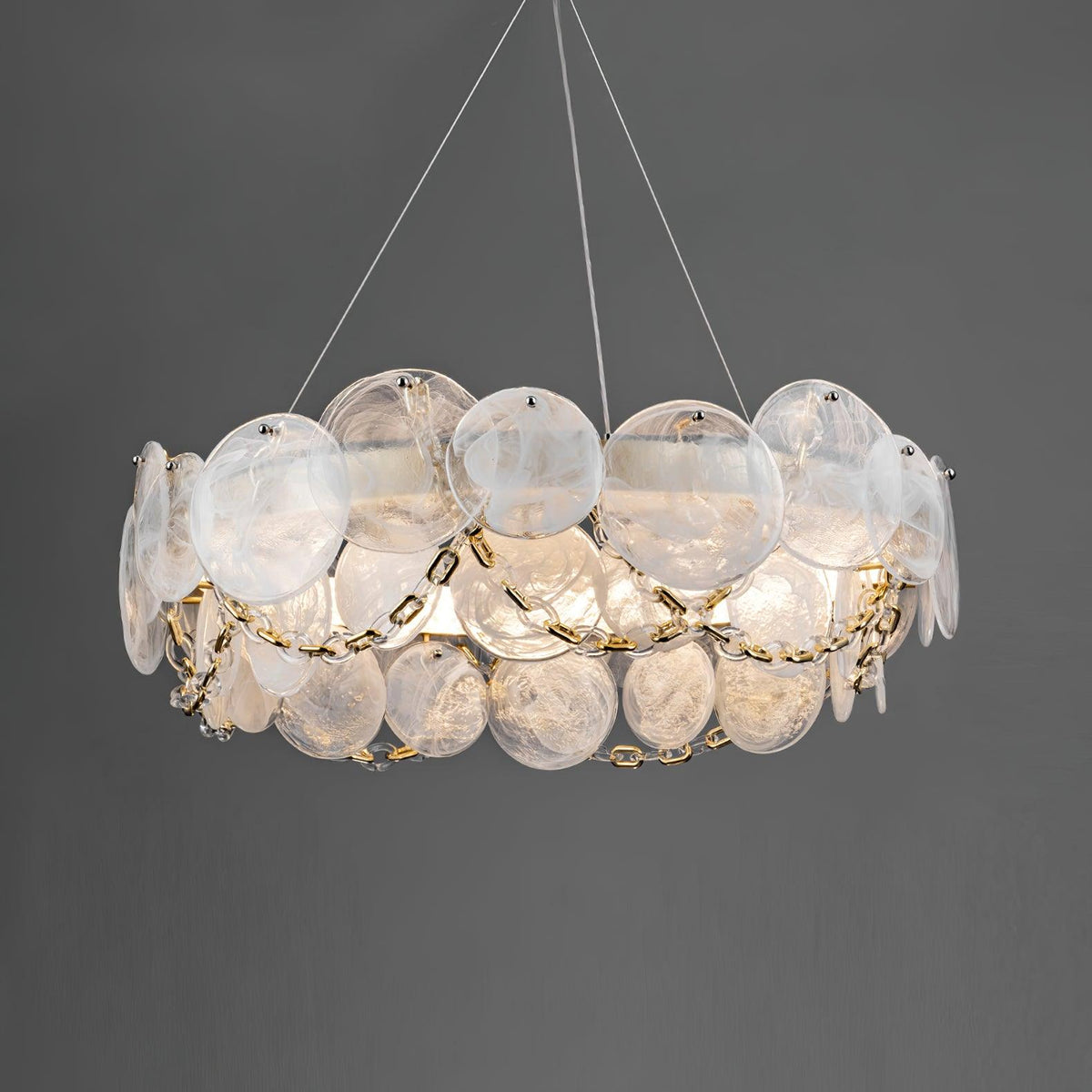 Wenrelmere Glass Chandelier-Moonnatur