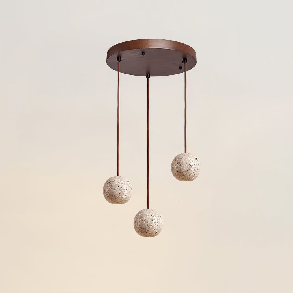 Zelvenfield Travertine Pendant Light-Moonnatur