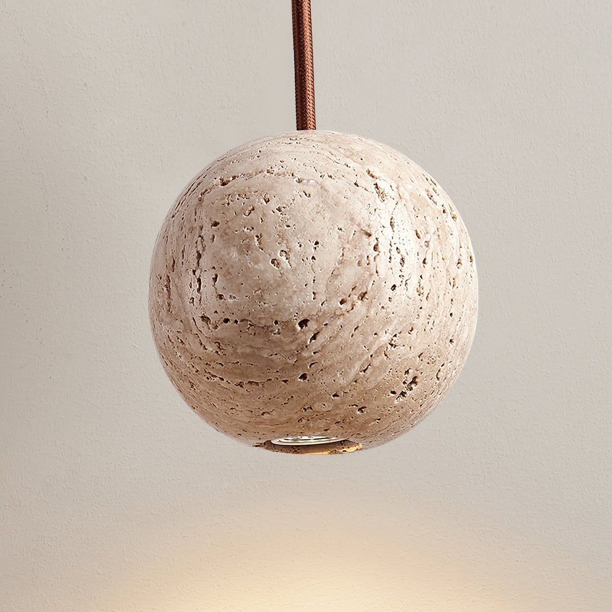 Zelvenfield Travertine Pendant Light-Moonnatur
