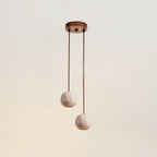 Zelvenfield Travertine Pendant Light-Moonnatur