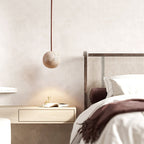Zelvenfield Travertine Pendant Light-Moonnatur