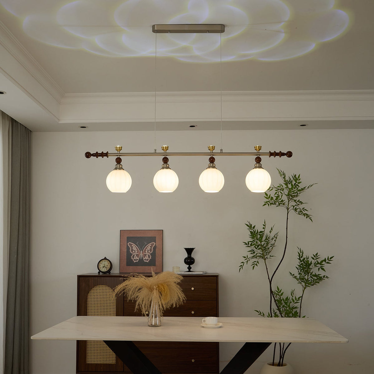 Finraria Wood Pendant Light-Moonnatur