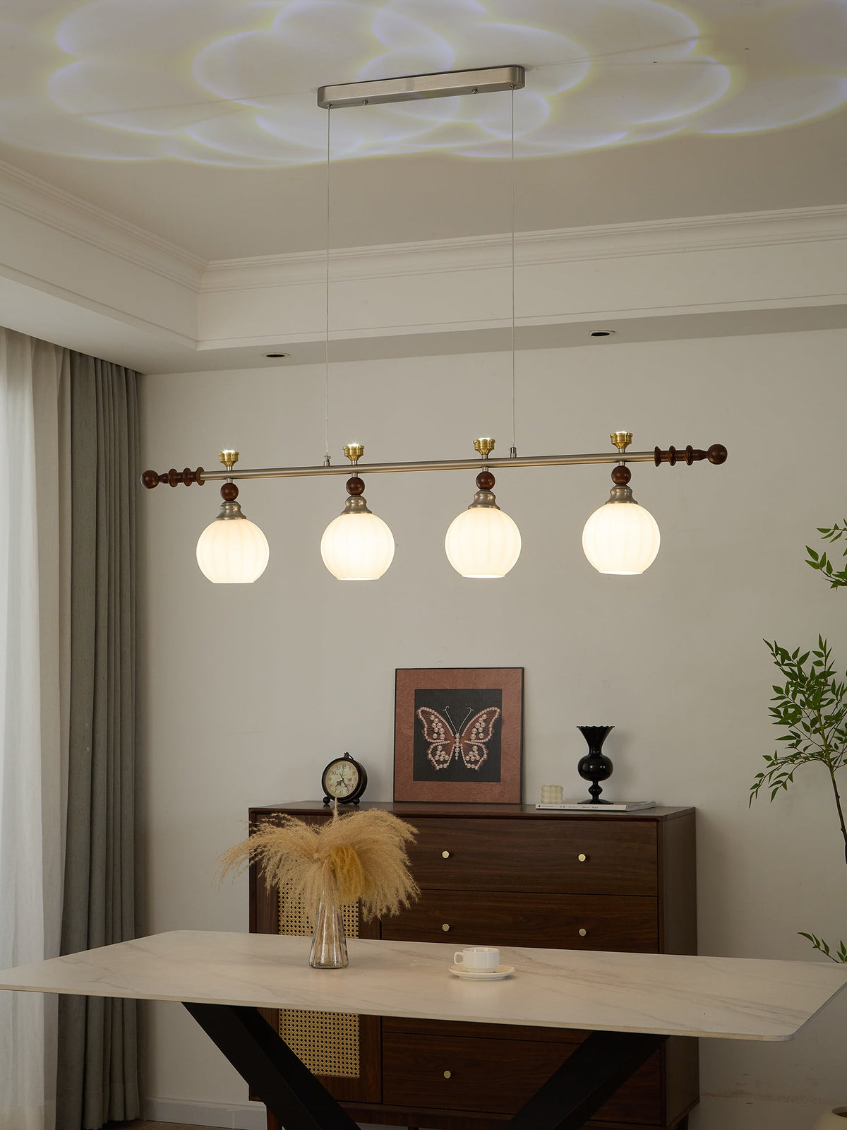 Finraria Wood Pendant Light-Moonnatur