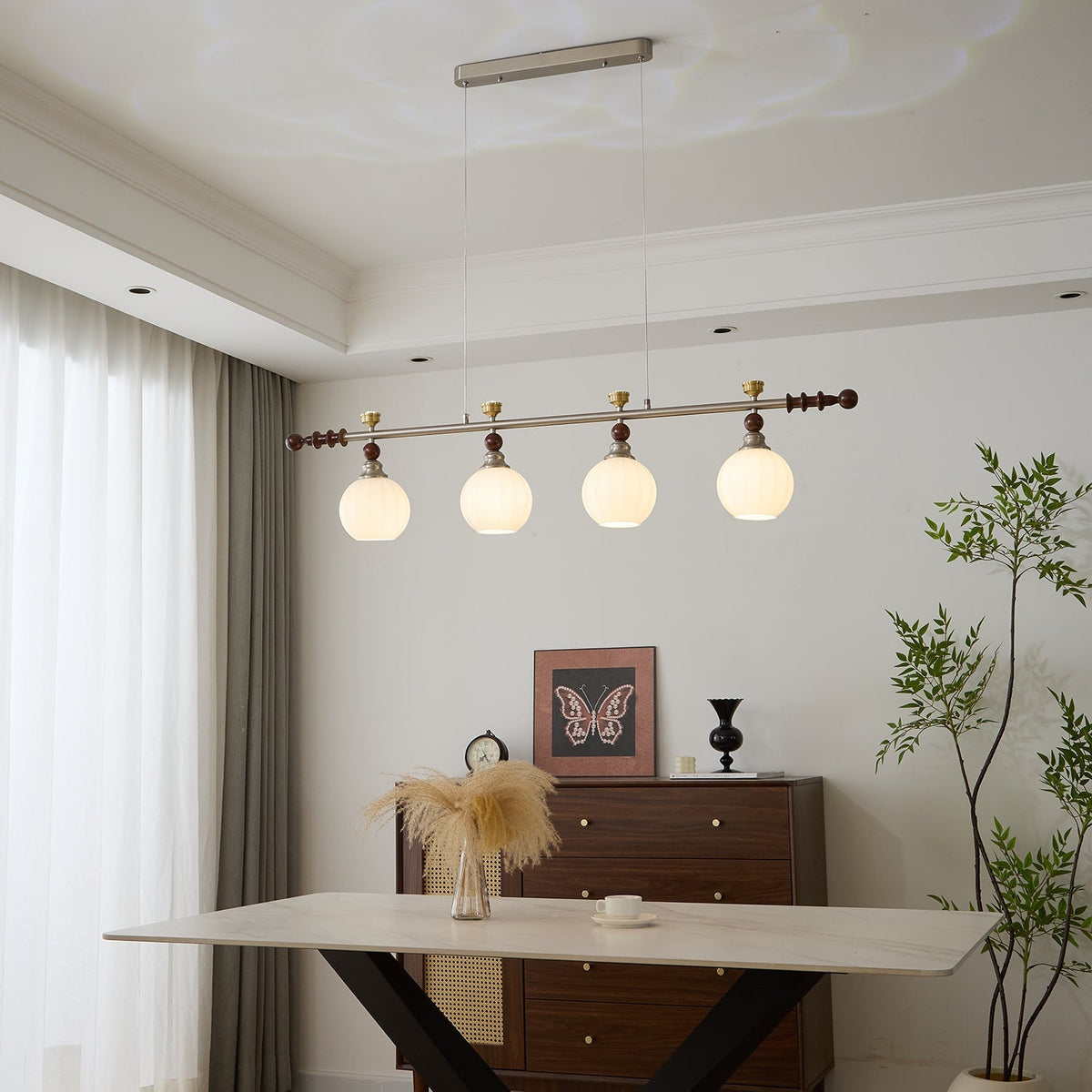 Finraria Wood Pendant Light-Moonnatur