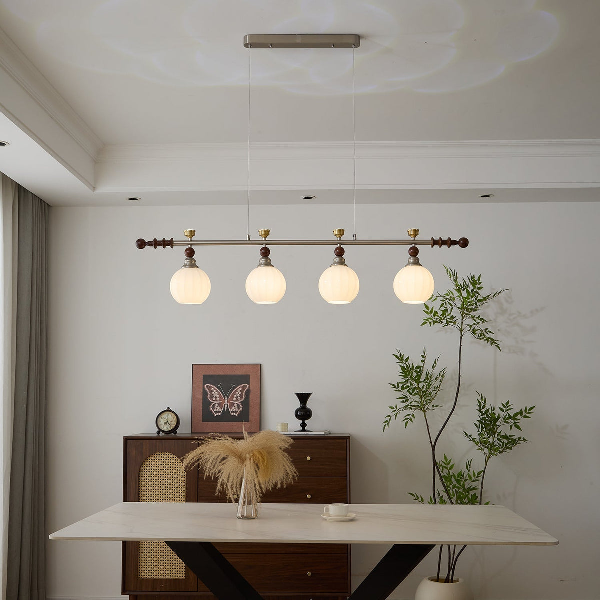 Finraria Wood Pendant Light-Moonnatur