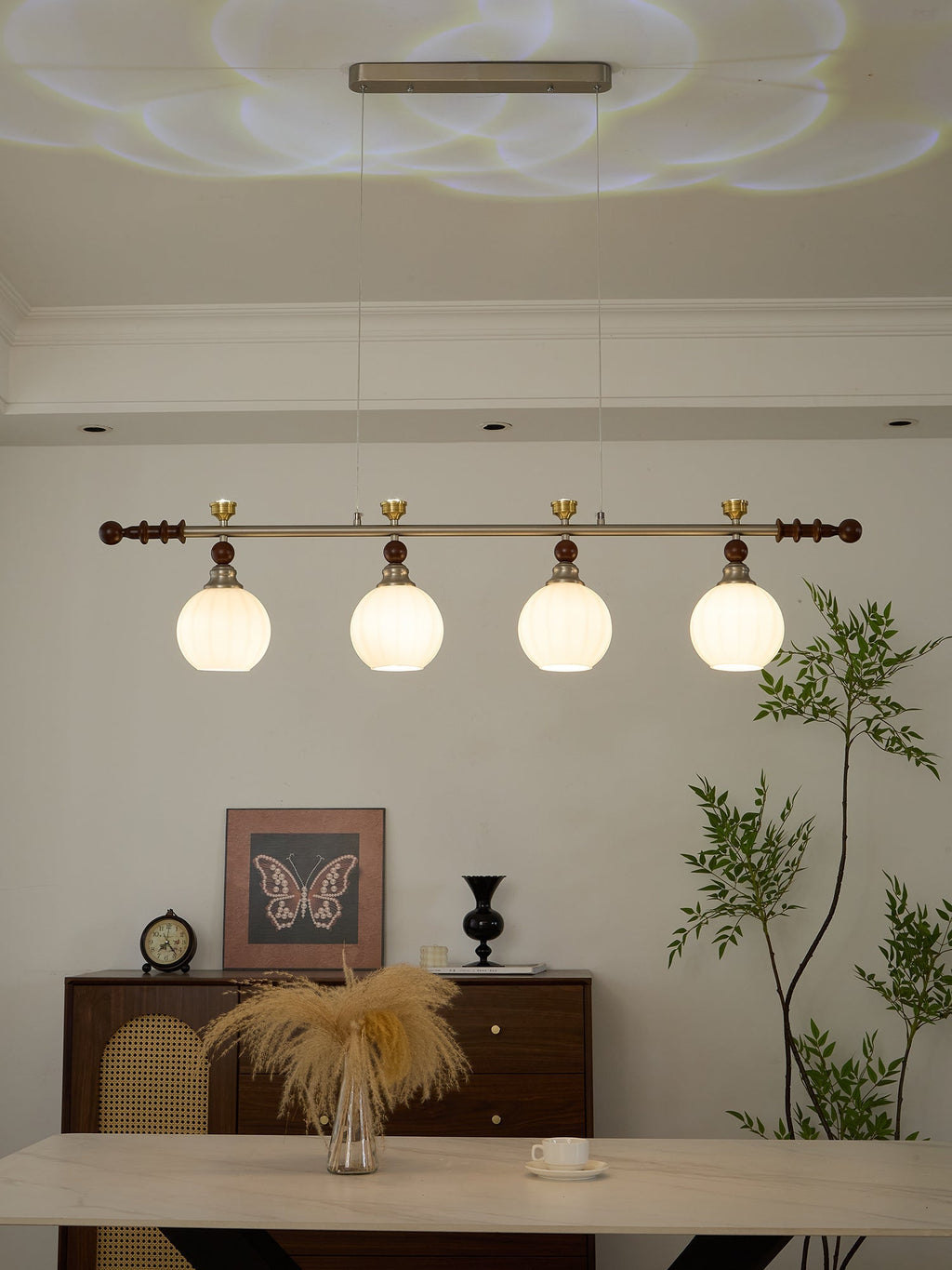 Finraria Wood Pendant Light-Moonnatur