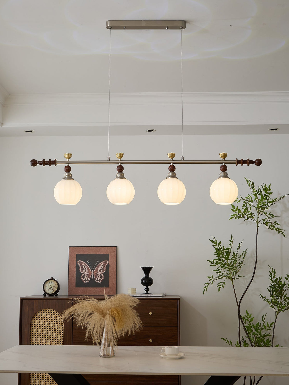 Finraria Wood Pendant Light-Moonnatur