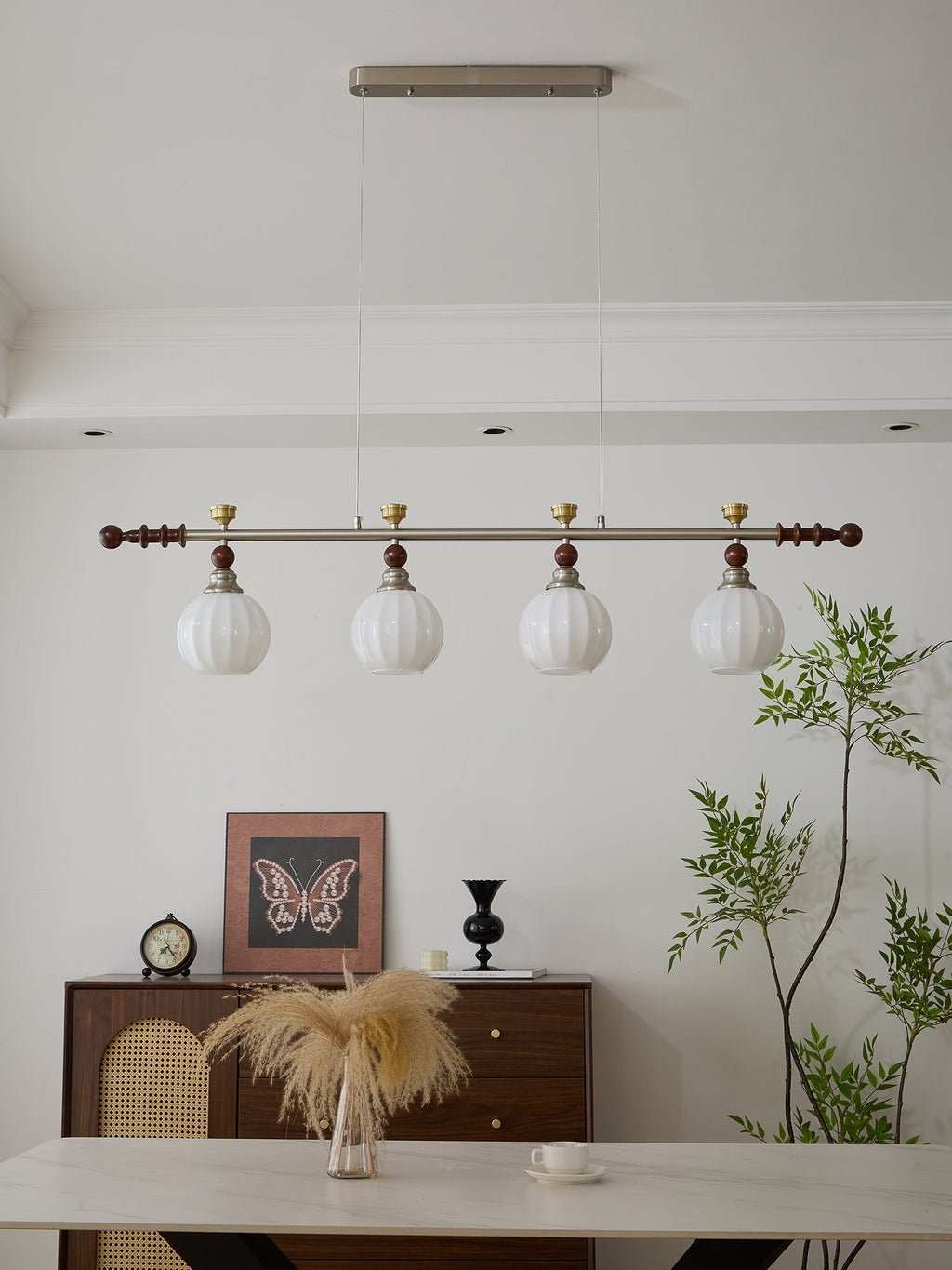 Finraria Wood Pendant Light-Moonnatur
