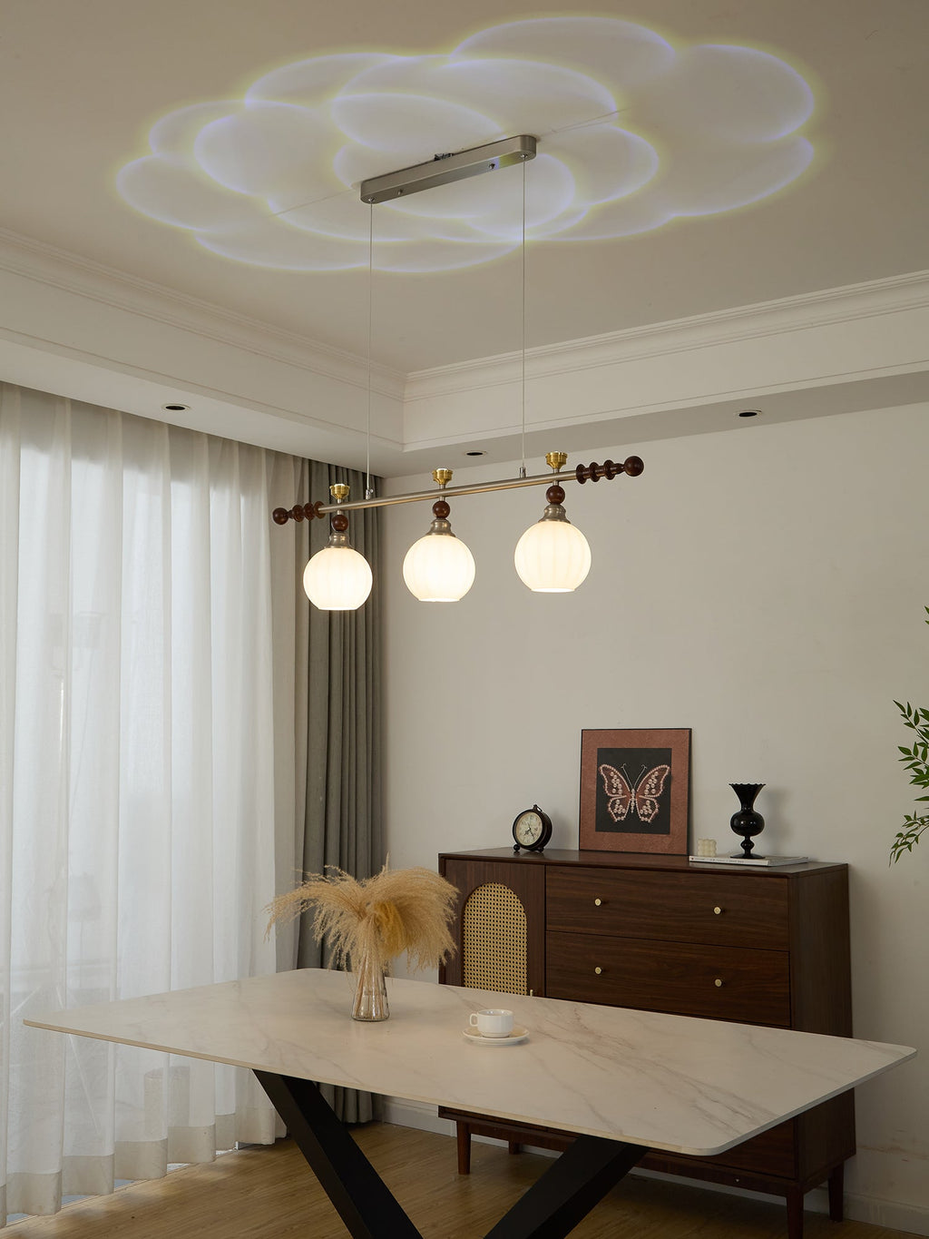 Finraria Wood Pendant Light-Moonnatur