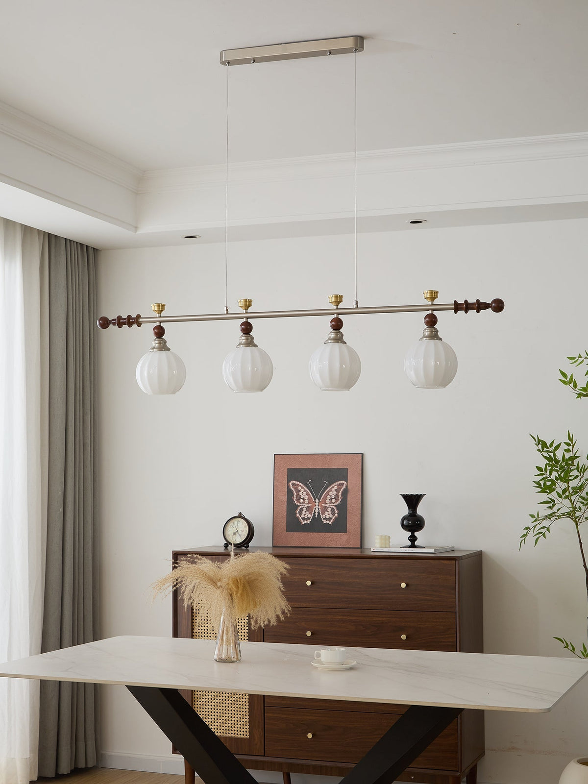 Finraria Wood Pendant Light-Moonnatur