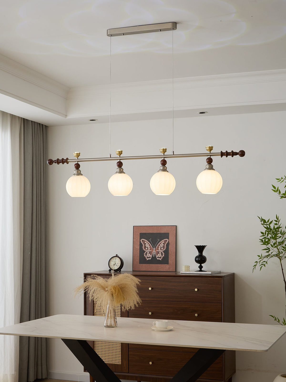 Finraria Wood Pendant Light-Moonnatur