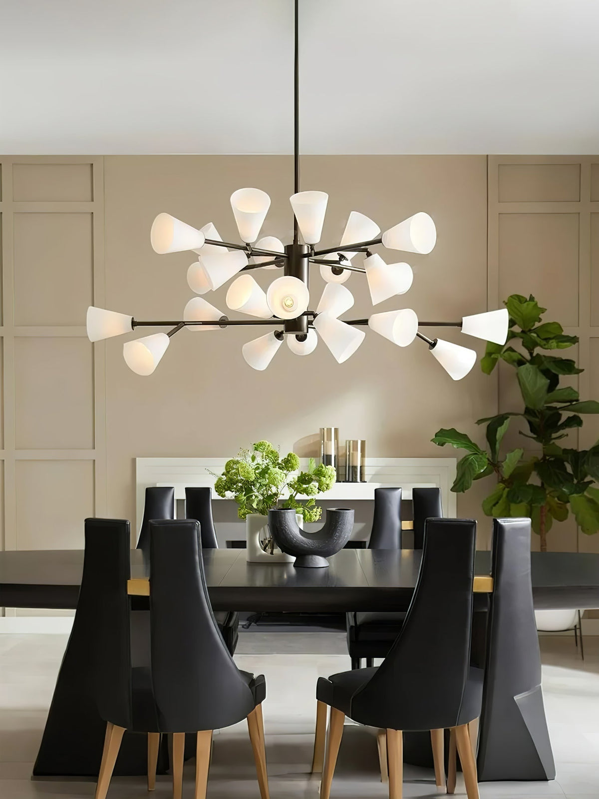 Rardeniel Glass Chandelier-Moonnatur