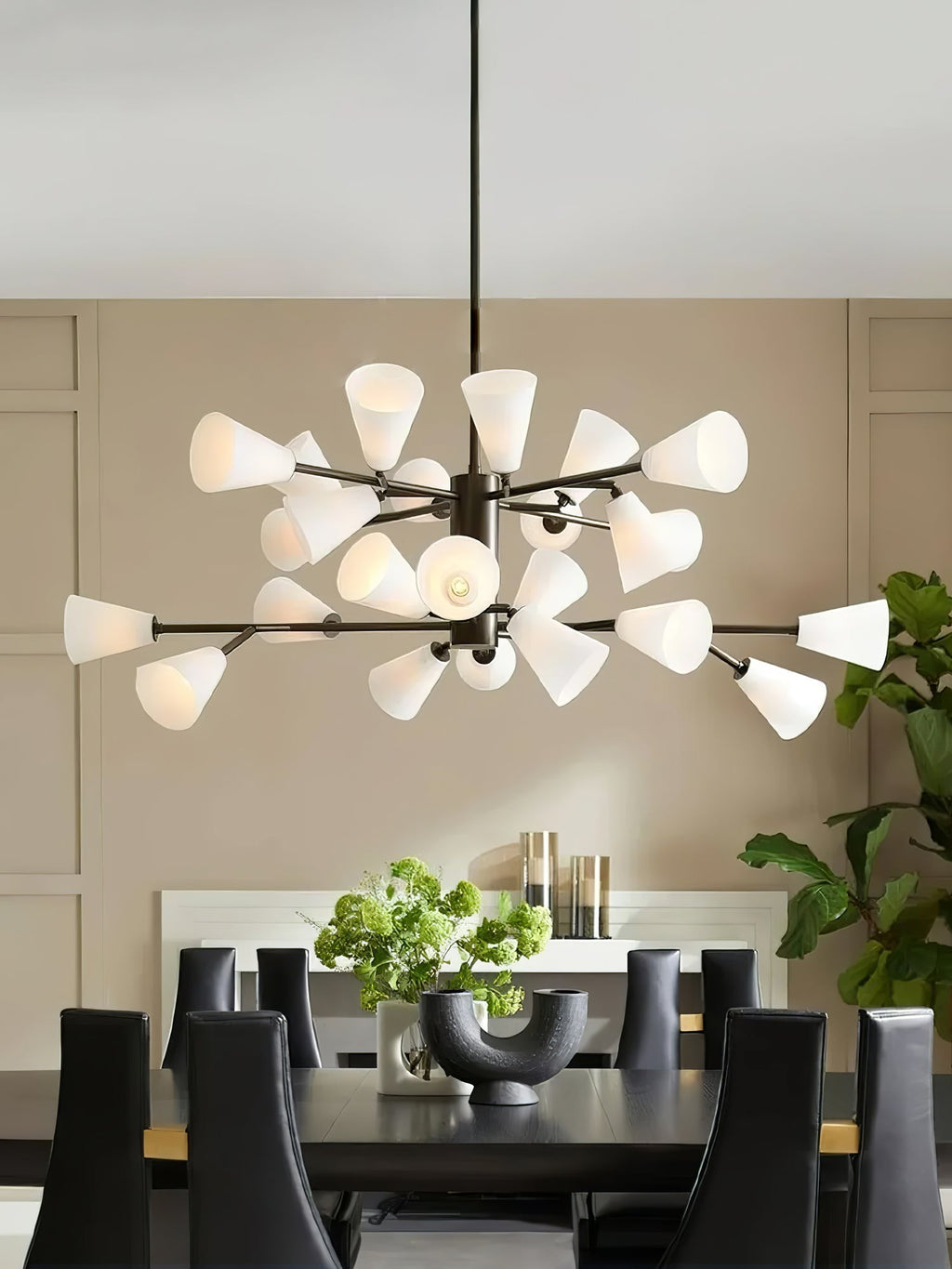 Rardeniel Glass Chandelier-Moonnatur