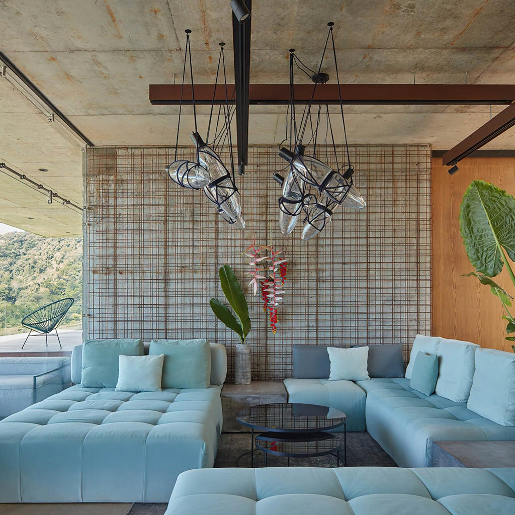 Elowara Glass Pendant Light-Moonnatur
