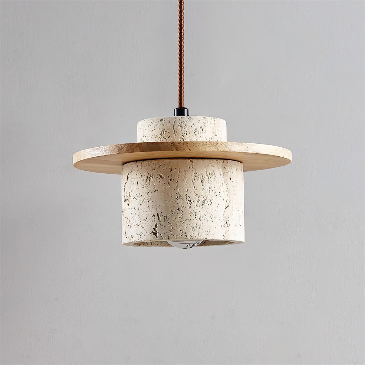 Kenrendale Travertine Pendant Light-Moonnatur