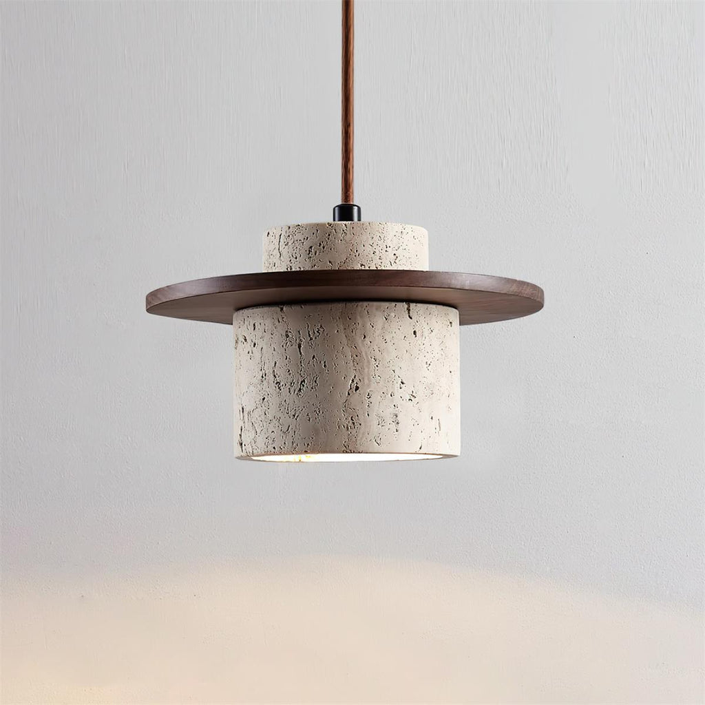 Woldenlark Travertine Pendant Light-Moonnatur