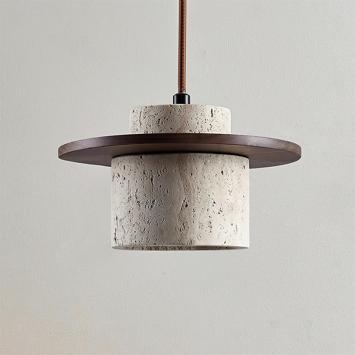 Woldenlark Travertine Pendant Light-Moonnatur