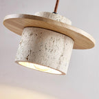 Woldenlark Travertine Pendant Light-Moonnatur