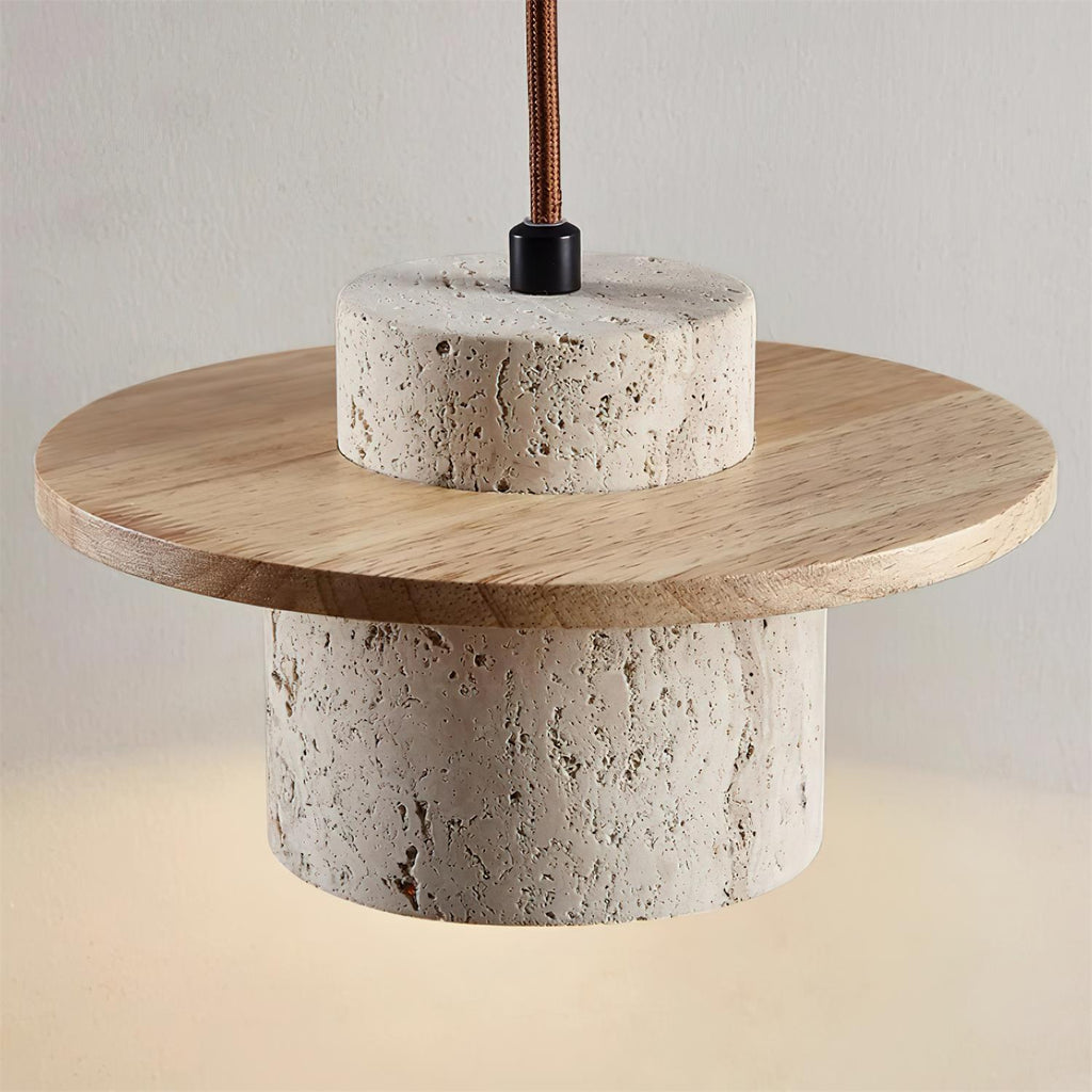 Whitenhill Travertine Wall Light-Moonnatur