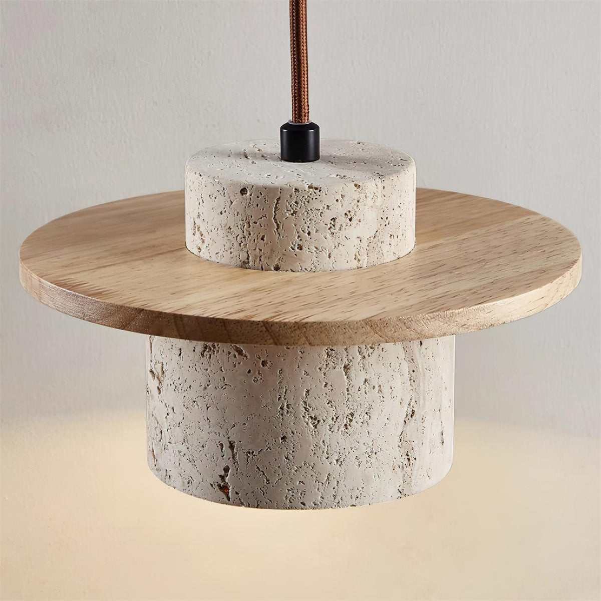 Whitenhill Travertine Wall Light-Moonnatur