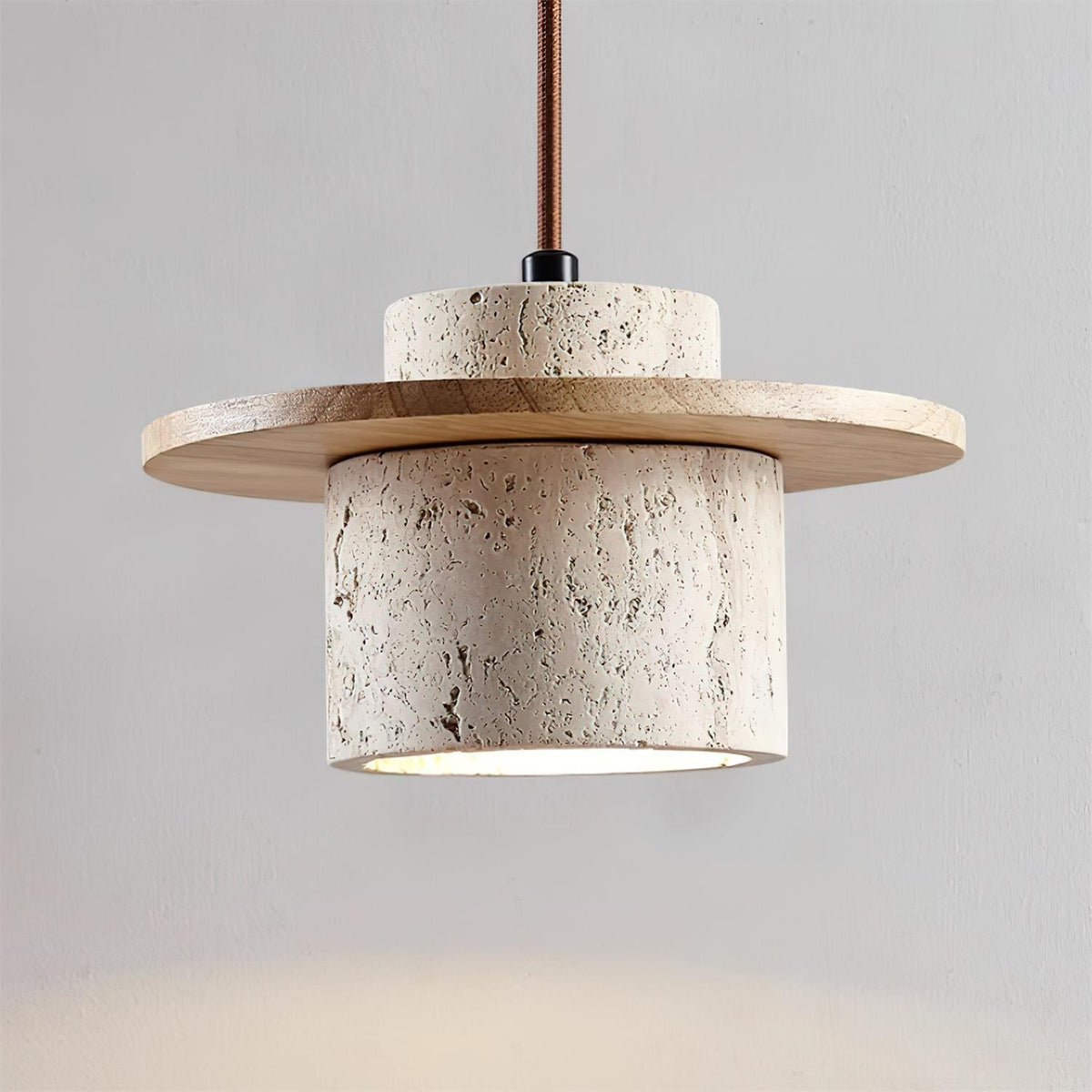 Whitenhill Travertine Wall Light-Moonnatur