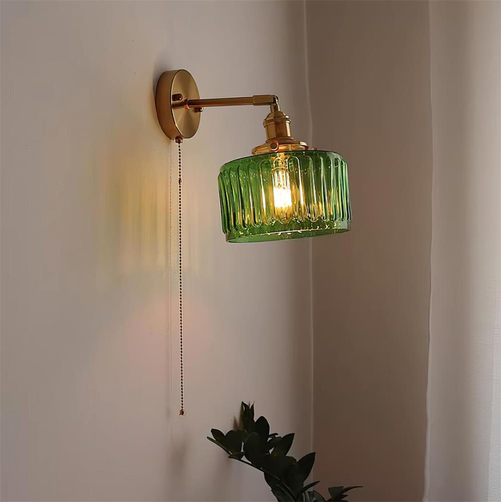 Oakenoria Glass Wall Light-Moonnatur