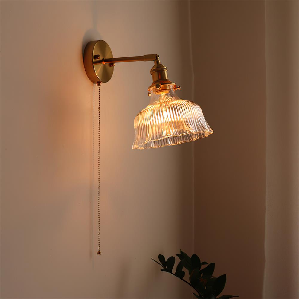 Oakenoria Glass Wall Light-Moonnatur