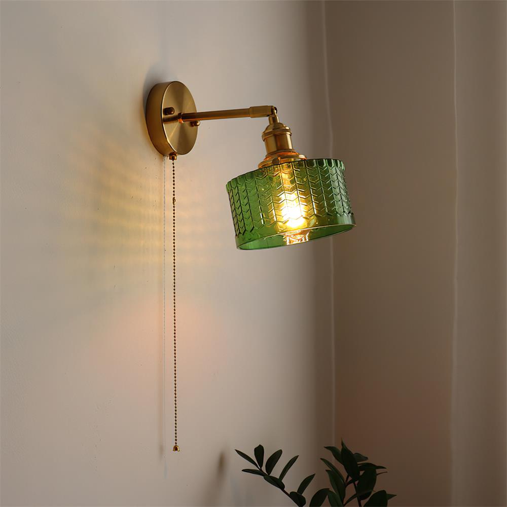 Oakenoria Glass Wall Light-Moonnatur