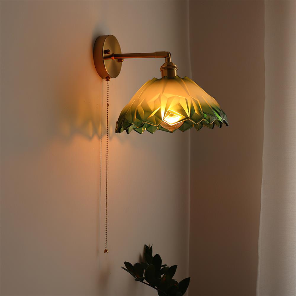 Oakenoria Glass Wall Light-Moonnatur