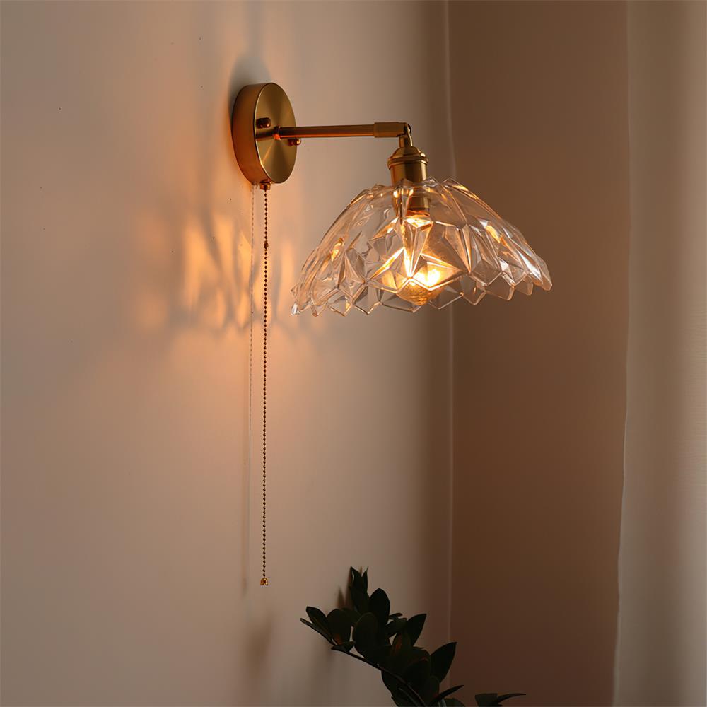 Oakenoria Glass Wall Light-Moonnatur