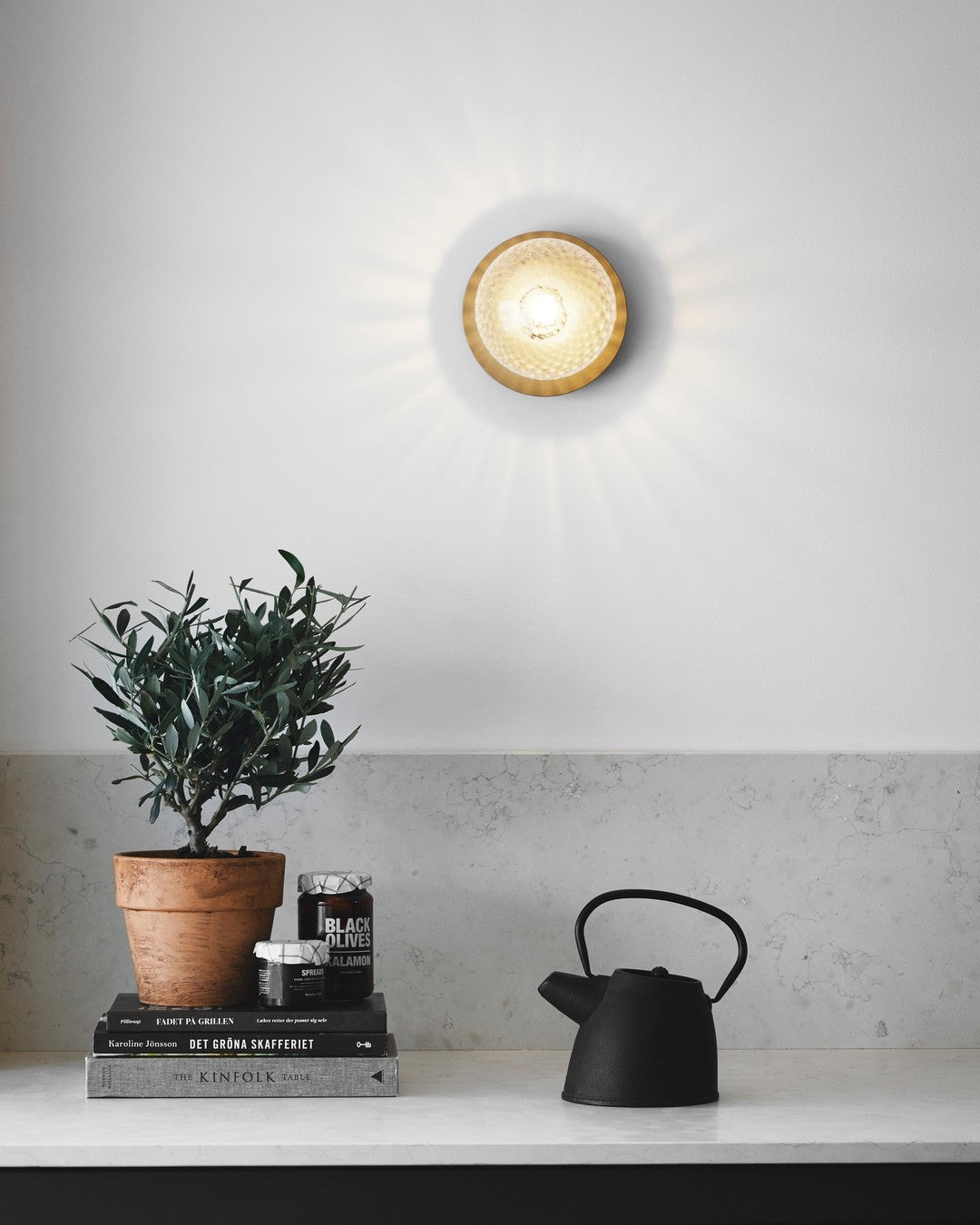 Aldenenna Glass Wall Light-Moonnatur