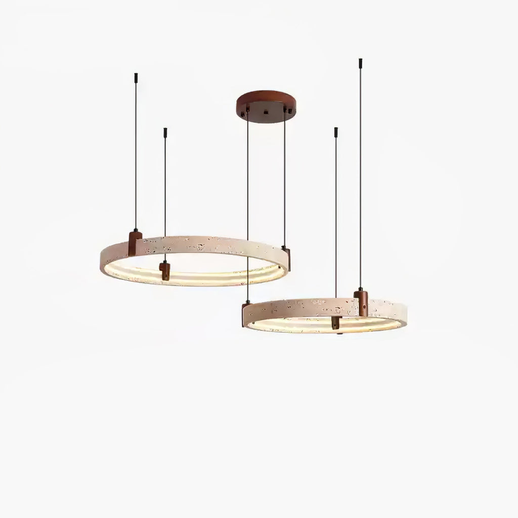 Ainsholm Travertine Chandelier-Moonnatur