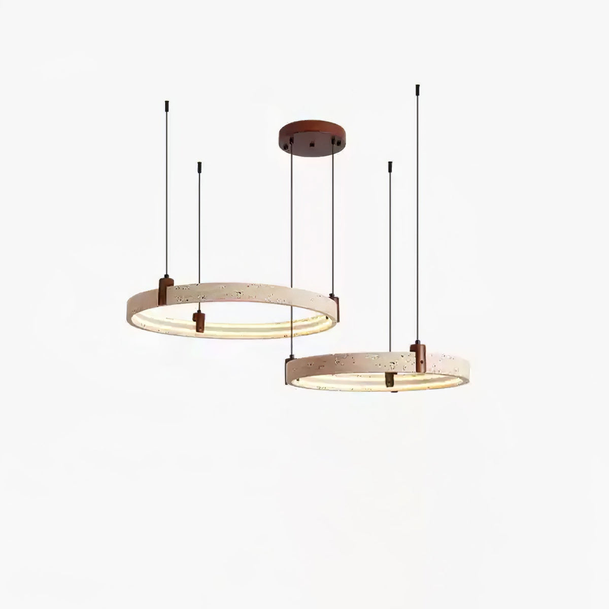 Ainsholm Travertine Chandelier-Moonnatur