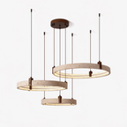 Ainsholm Travertine Chandelier-Moonnatur
