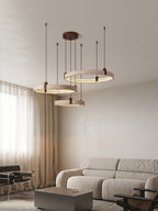 Ainsholm Travertine Chandelier-Moonnatur