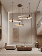 Ainsholm Travertine Chandelier-Moonnatur