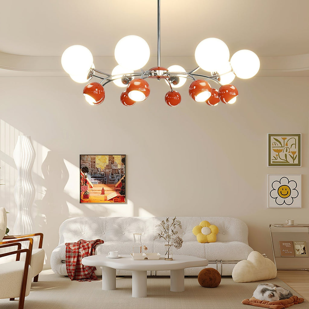Idriselle Glass Chandelier-Moonnatur