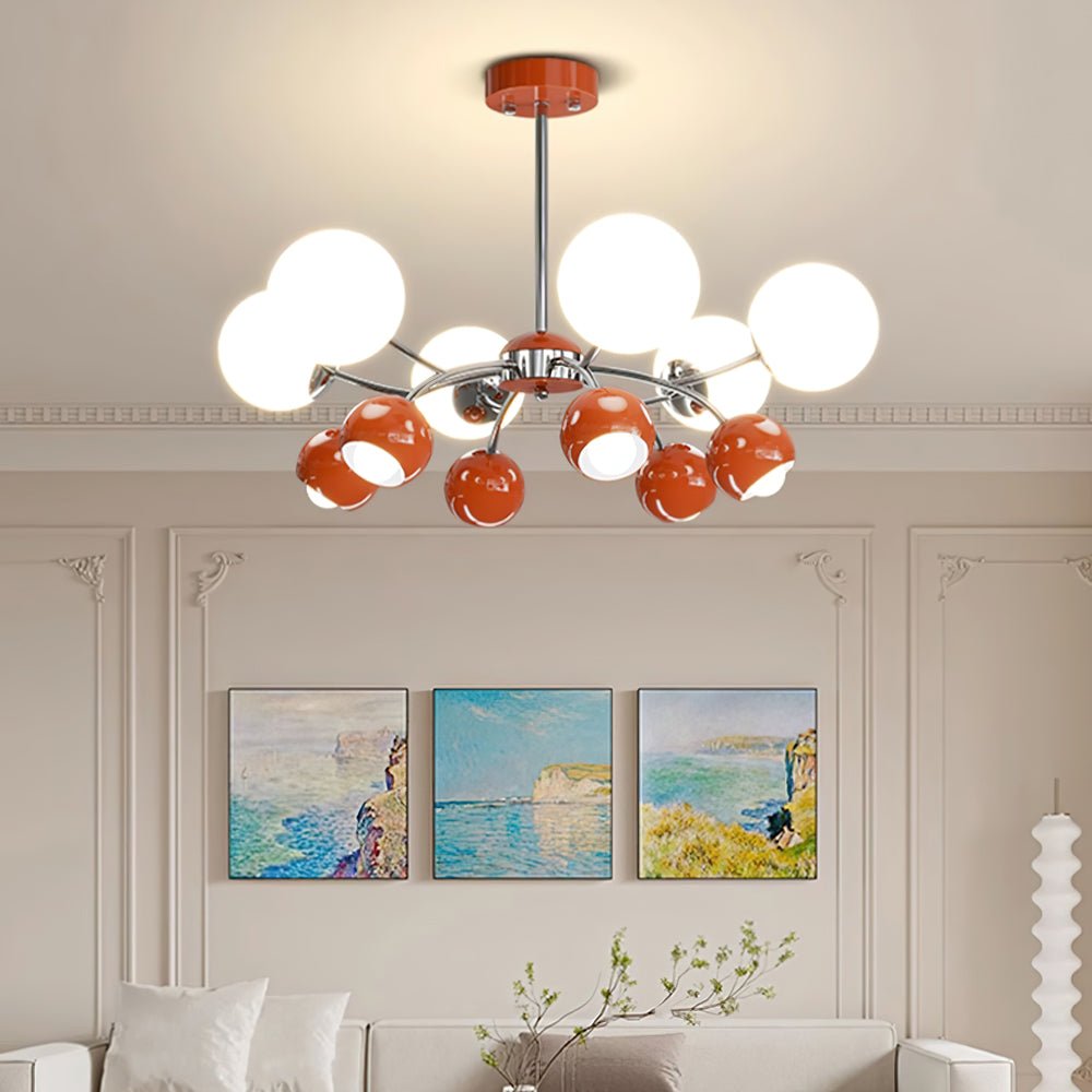 Idriselle Glass Chandelier-Moonnatur