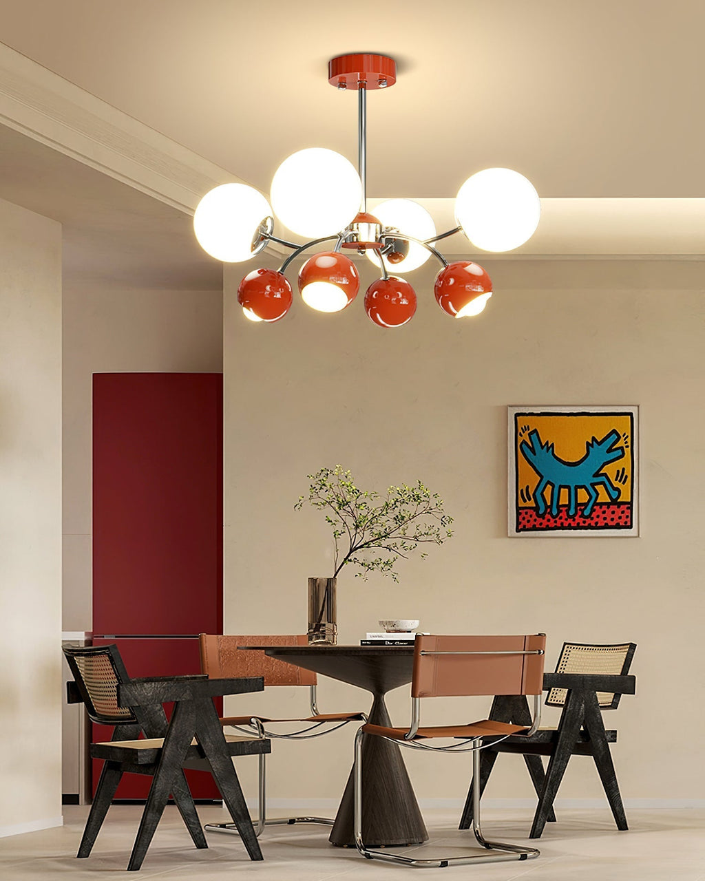 Idriselle Glass Chandelier-Moonnatur